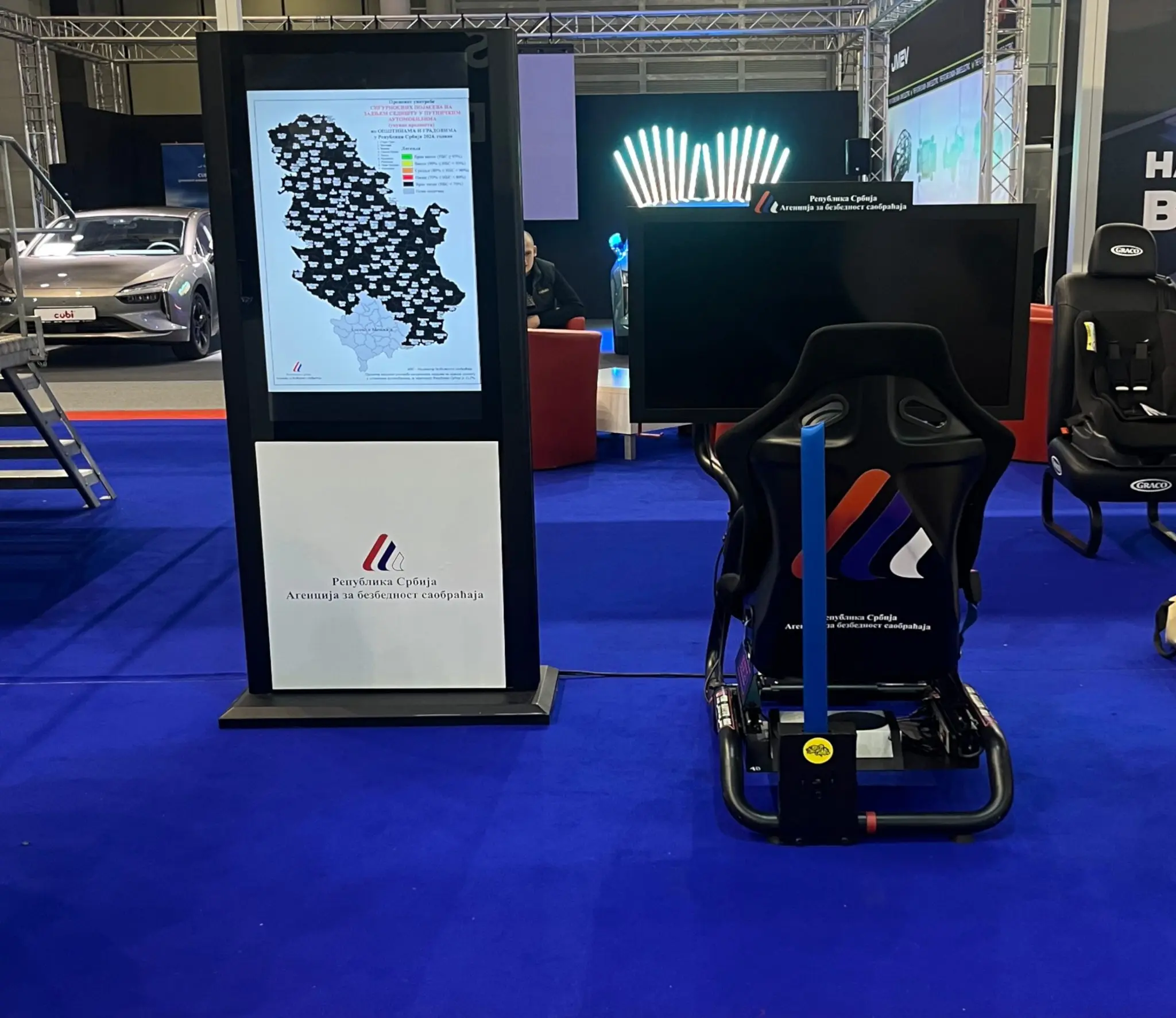 Sim Master simulators at a corporate event