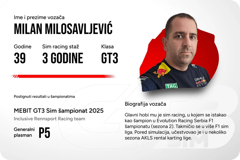 GT3 vozač 5