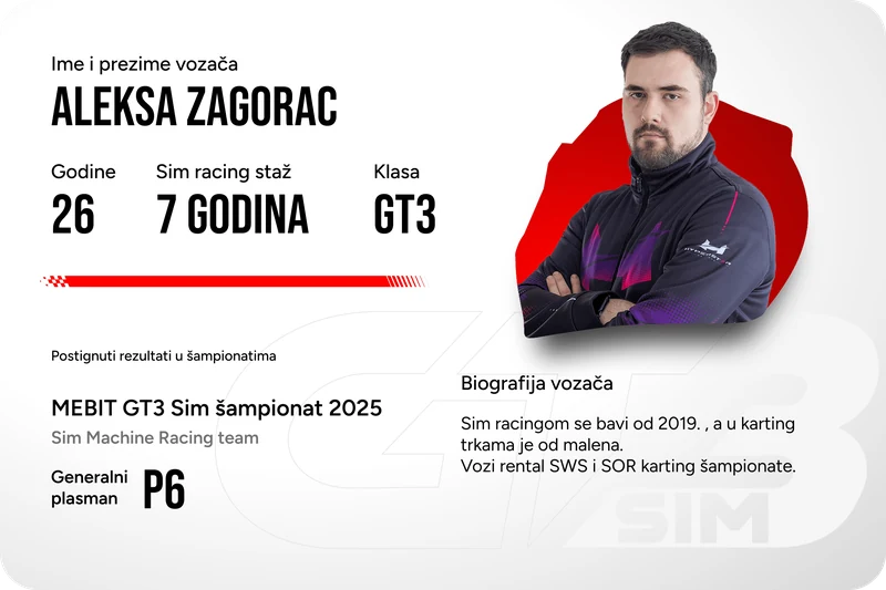 GT3 vozač 6