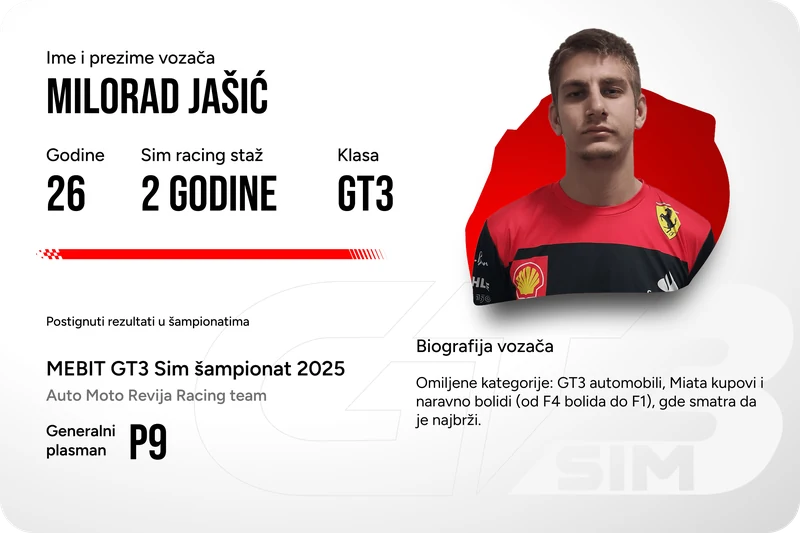 GT3 vozač 8