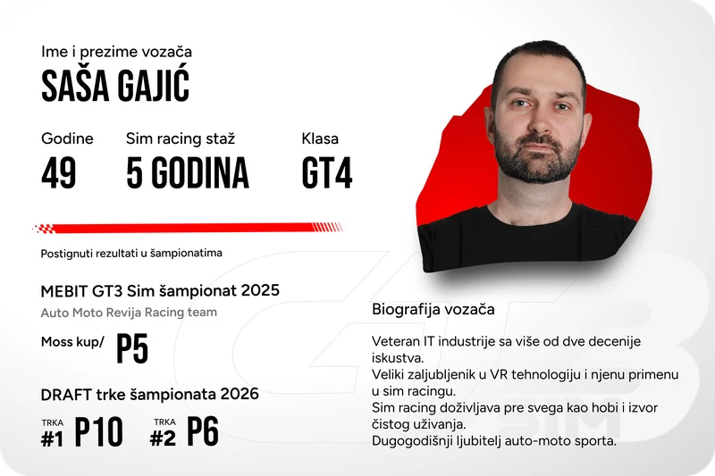 GT4 vozač 2